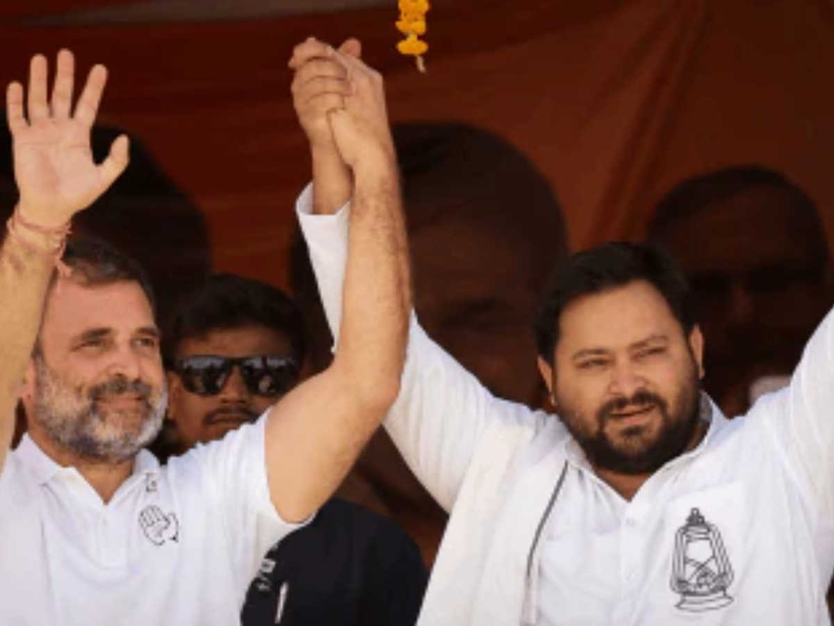 Rahul Gandhi With Tejashwi Yadav (PHOTO: X)