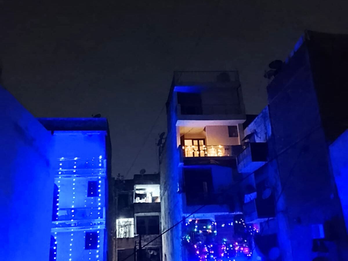 Gully Lights Brighten Diwali in East of Kailash