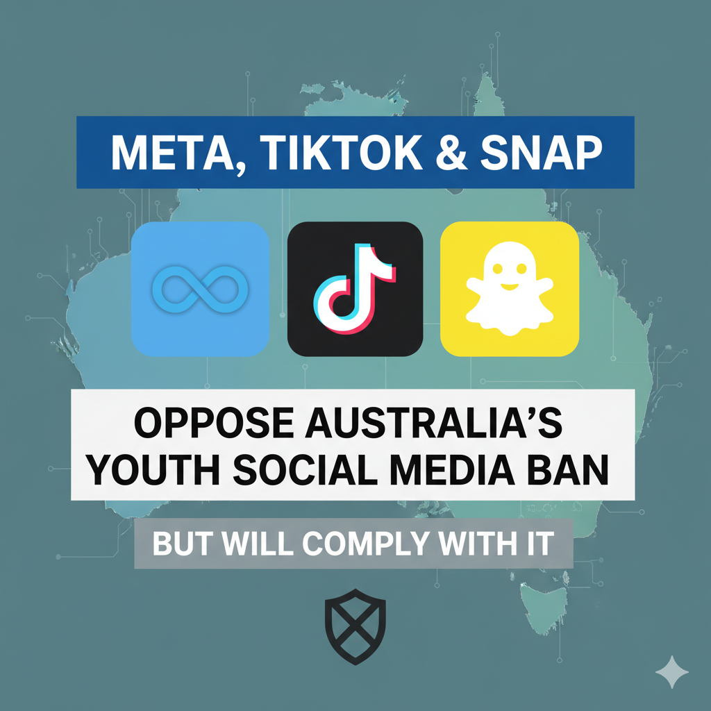 Meta TikTok Snap oppose but comply with Australia youth social media ban