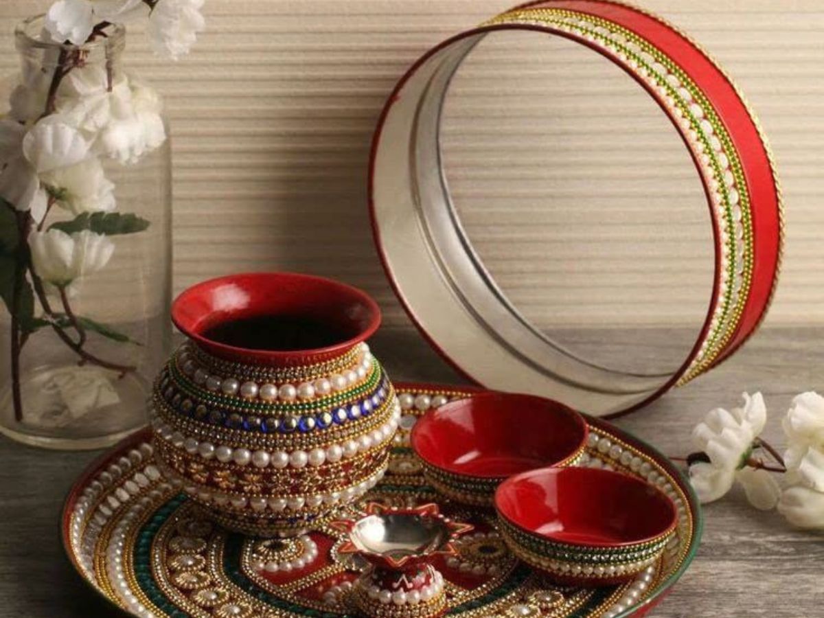 Red & Pearl Thali