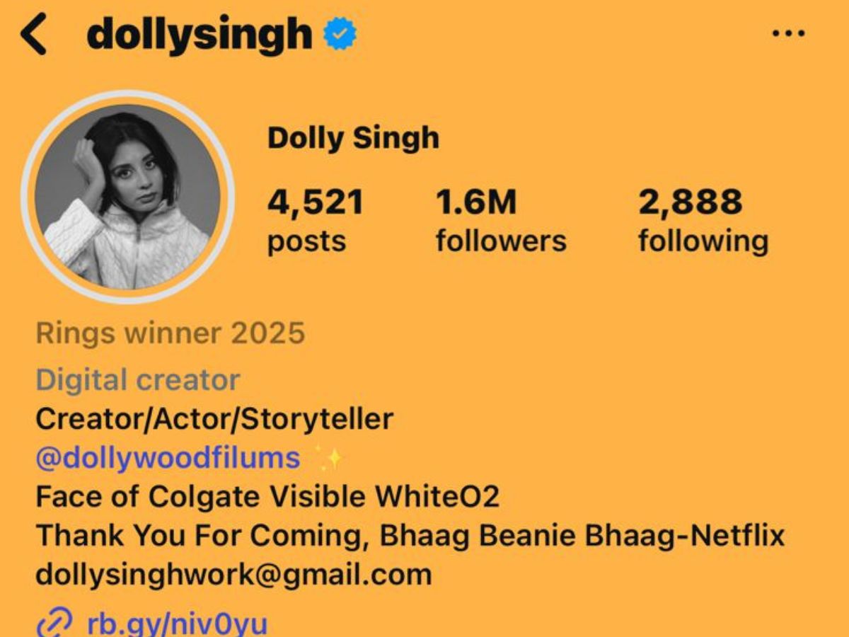 dolly-singh-creates-history-as-first-indian-to-win-instagrams-golden-ring-at-2025-global-awards (Image Credit: Instagram @dollysingh)