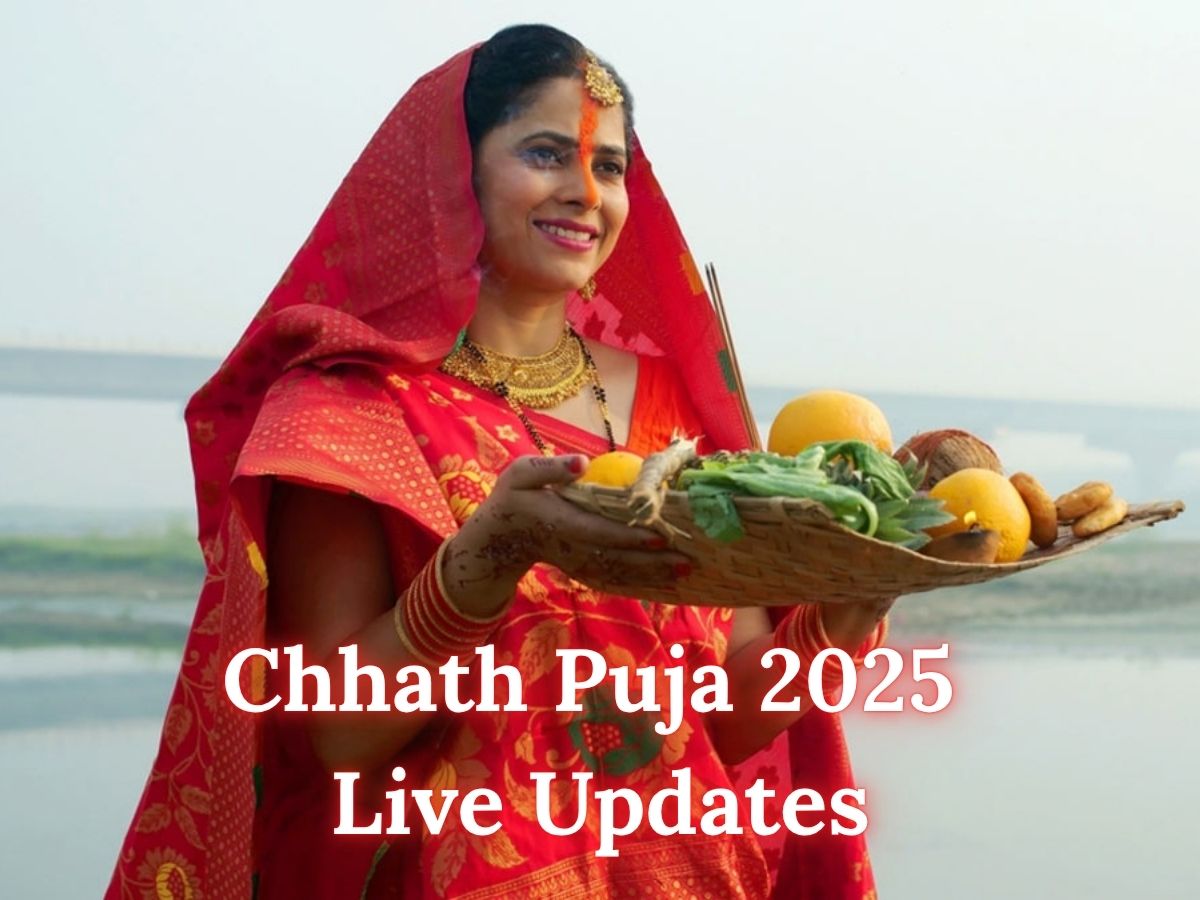 Chhath Puja 2025 Live Updates: 4-Day Mahaparv Begins with Nahay Khay, Kharna, Surya Arghya, Vrat Paran, Sunrise & Sunset Timings, Rituals, Geet, and Wishes Across Bihar, UP & Delhi NCR