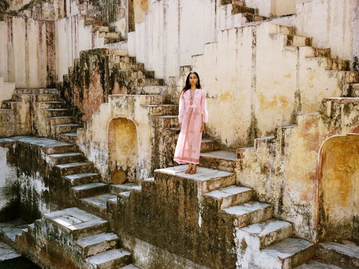 Light Pink Ethnic Dress