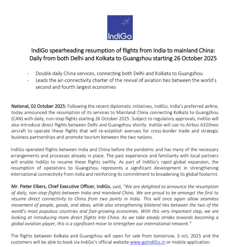 india-china-direct-flights-resume-after-five-years-heres-when-kolkata-to-guangzhou-service-departs-check-timings-and-schedule India-China Direct Flights Resume After Five Years: Here’s When Kolkata To Guangzhou Service Departs, Check Timings And Schedule