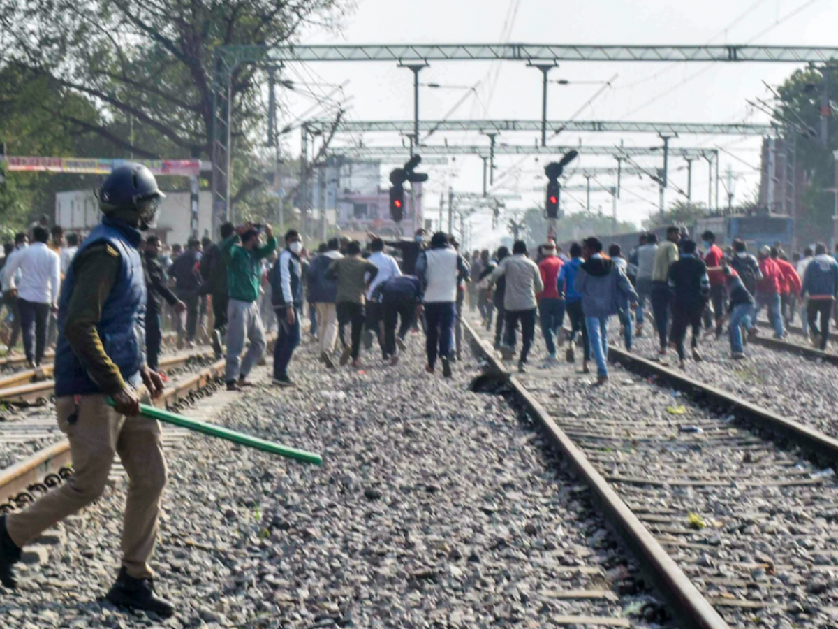 6. 2021 Railway Recruitment Protest