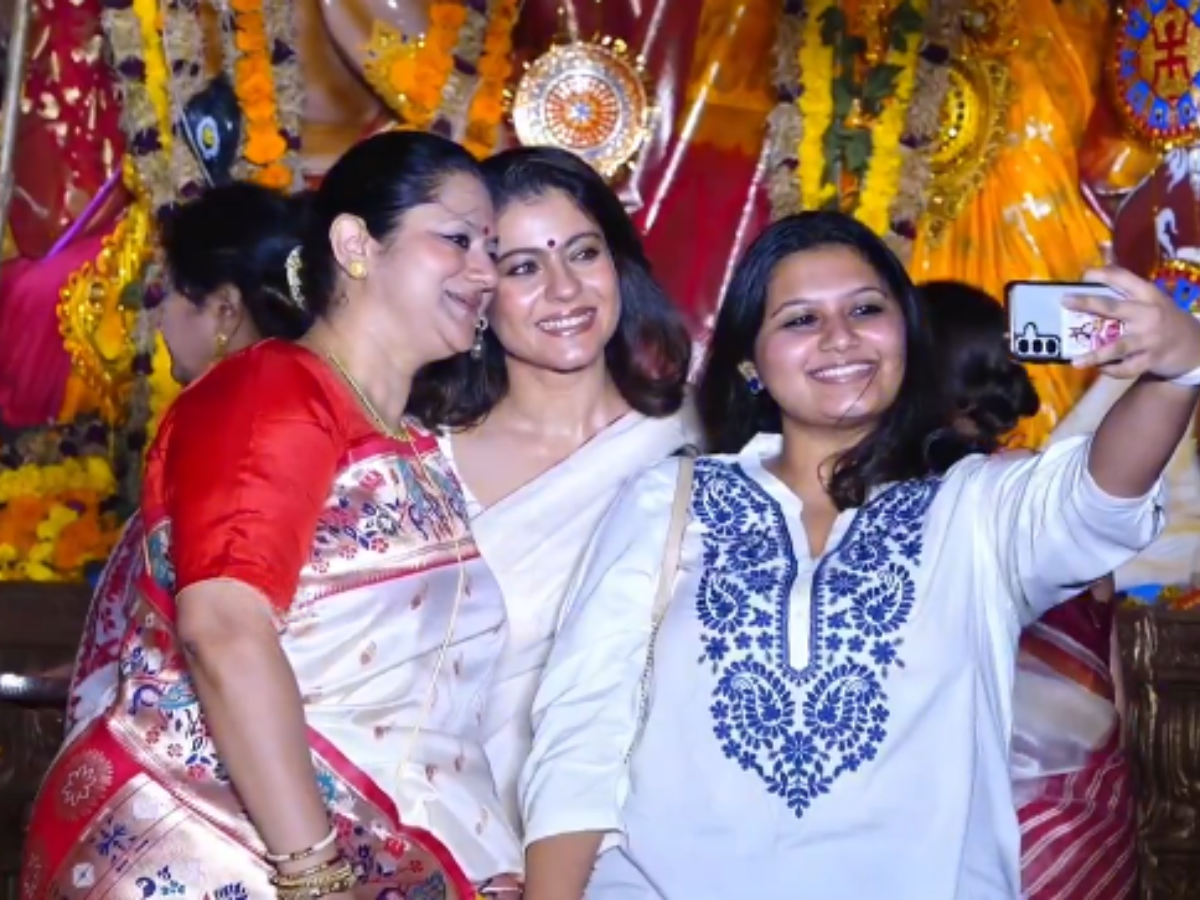 Kajol participated in Sindoor Khela