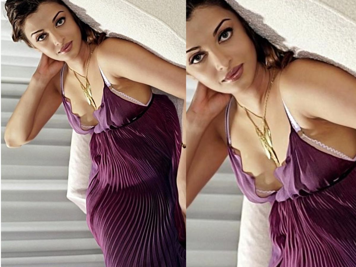 Aishwarya Rai Bachchan in Purple Dress
