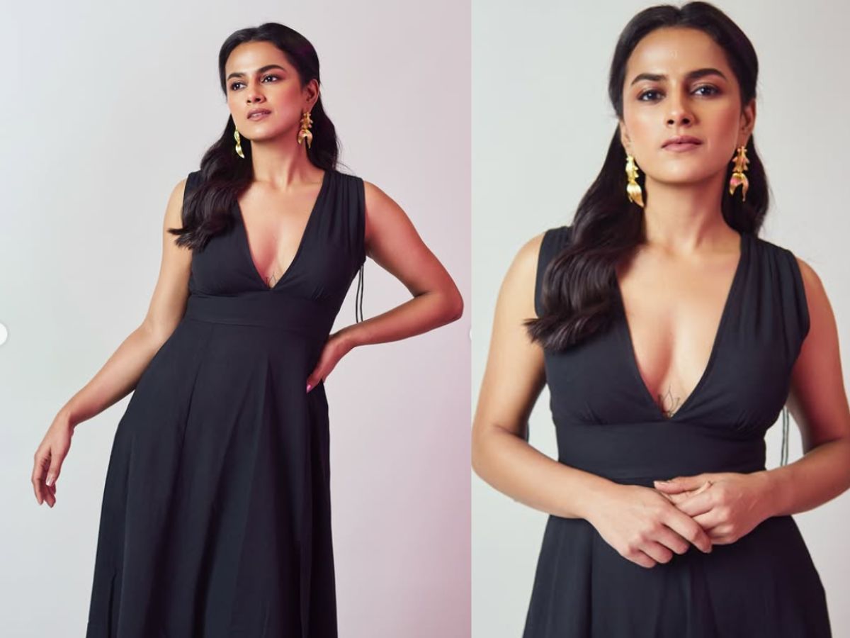 Shraddha Srinath in Black Maxi Dress