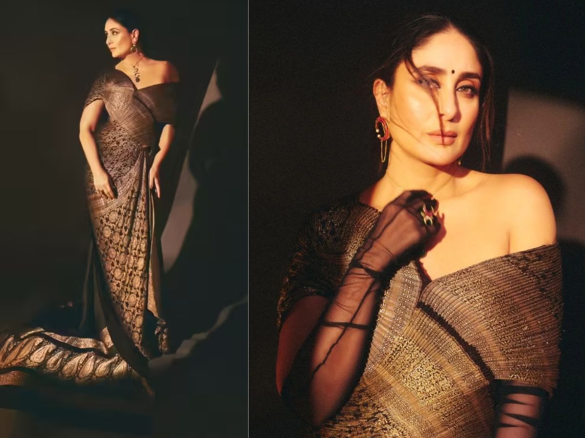 Kareena Kapoor in Bronze Saree