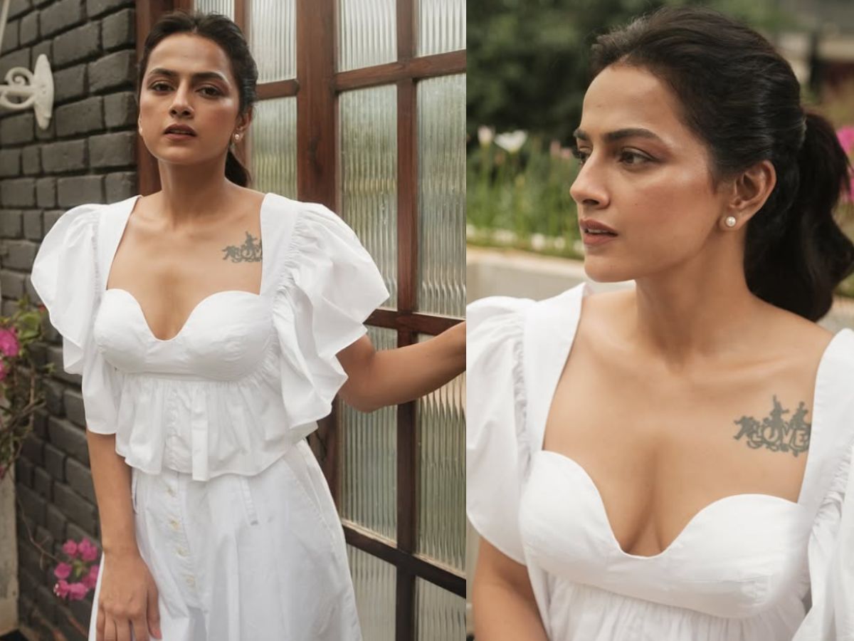 Shraddha Srinath in White Top & Skirt