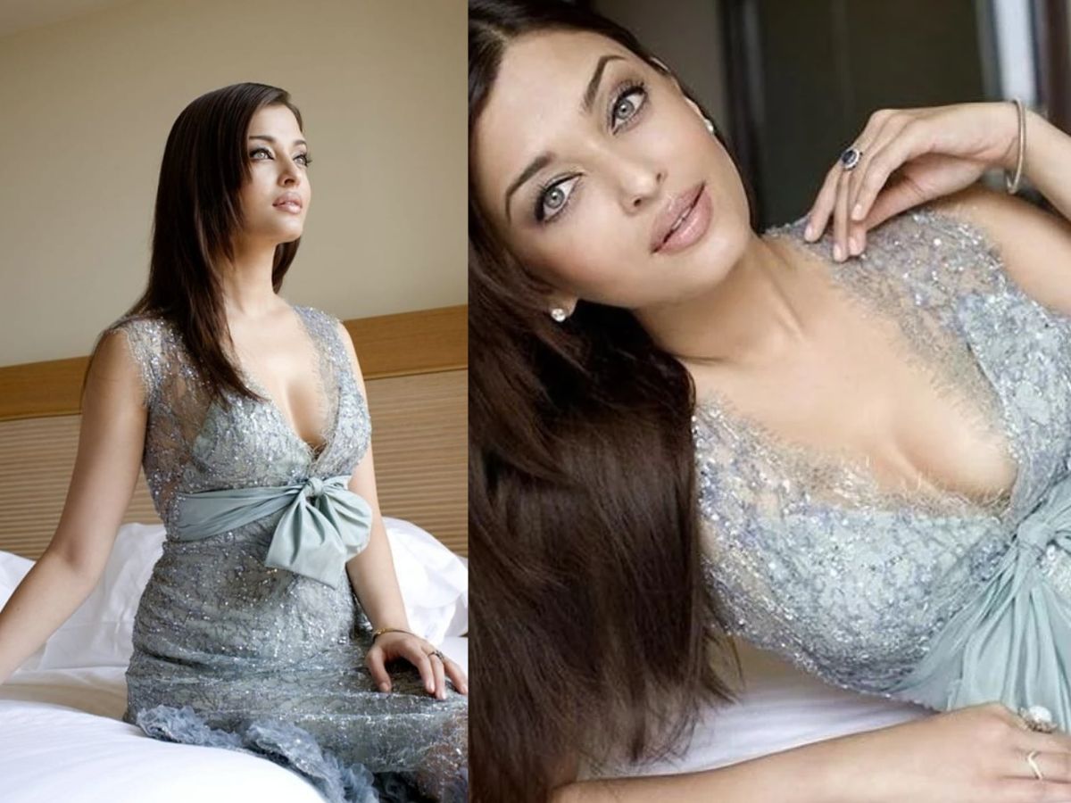 Aishwarya Rai Bachchan in Silver Gown