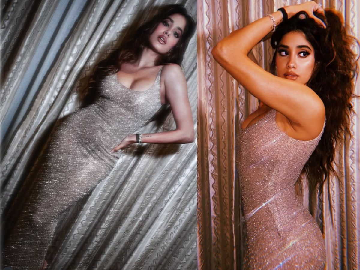 Janhvi Kapoor in Glittery Gown