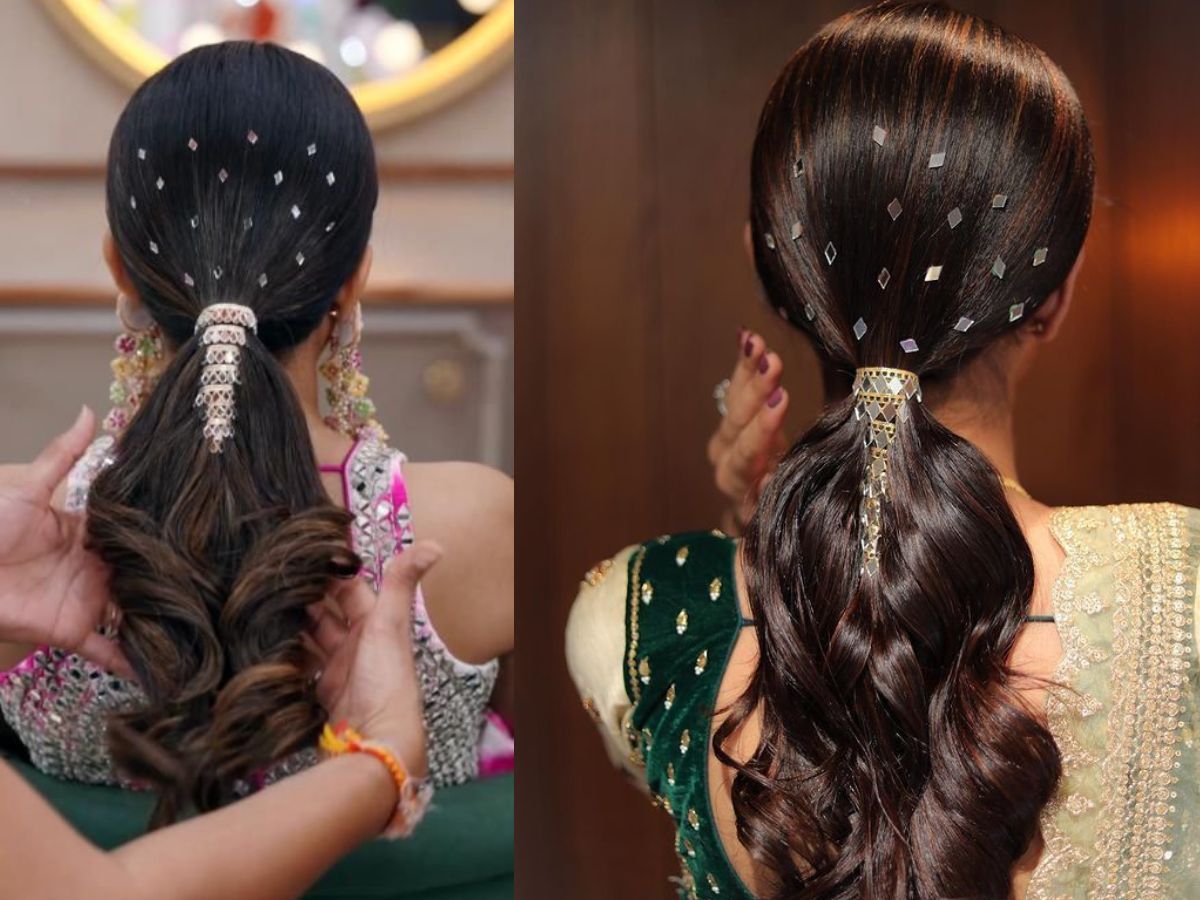 Ponytail with Accessories