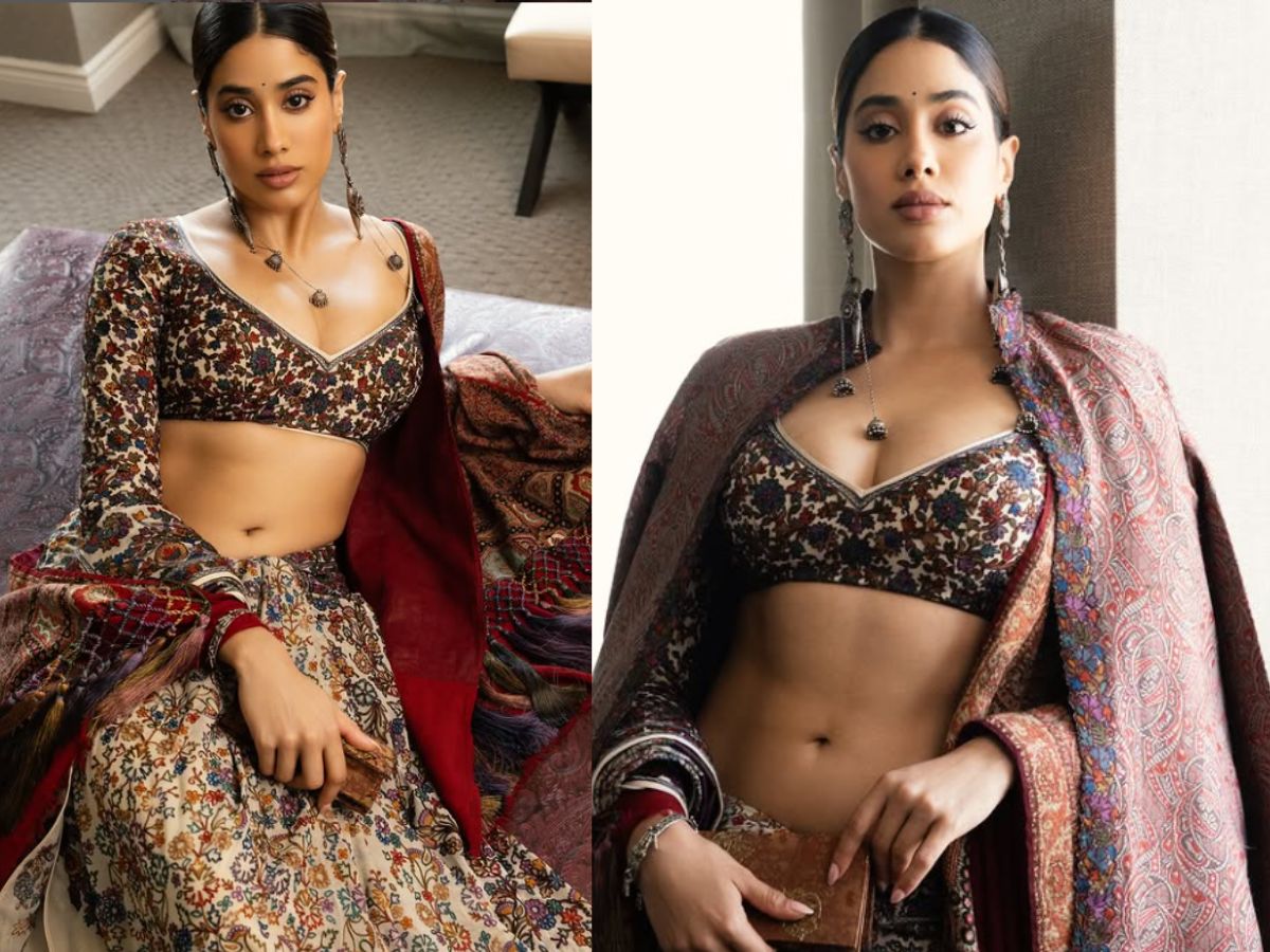 Janhvi Kapoor in Corset & Skirt