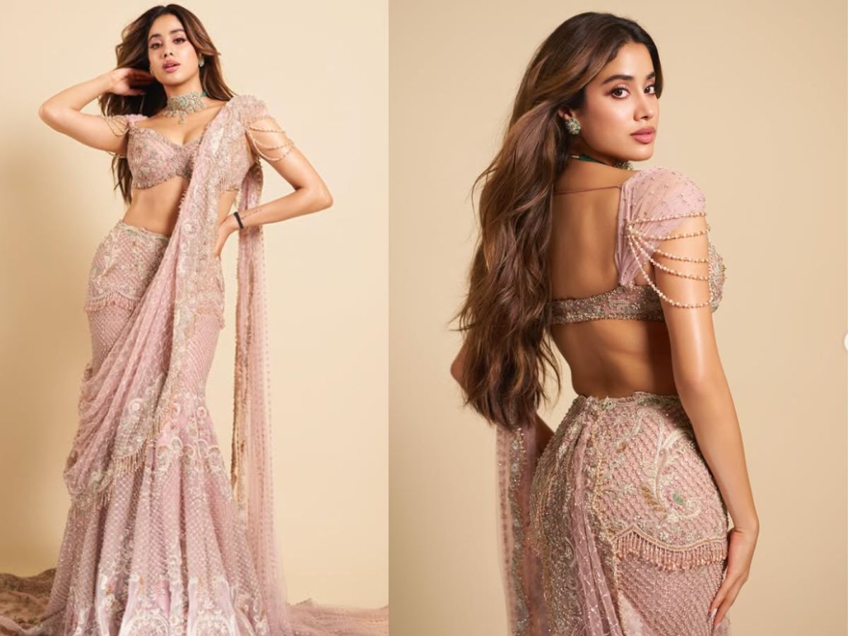 Janhvi Kapoor in Embellished Lehenga