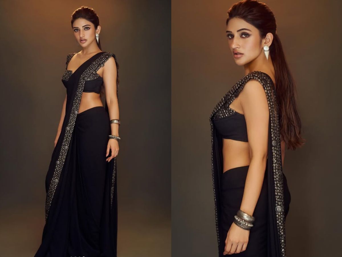 Sreeleela in Deep Green Saree