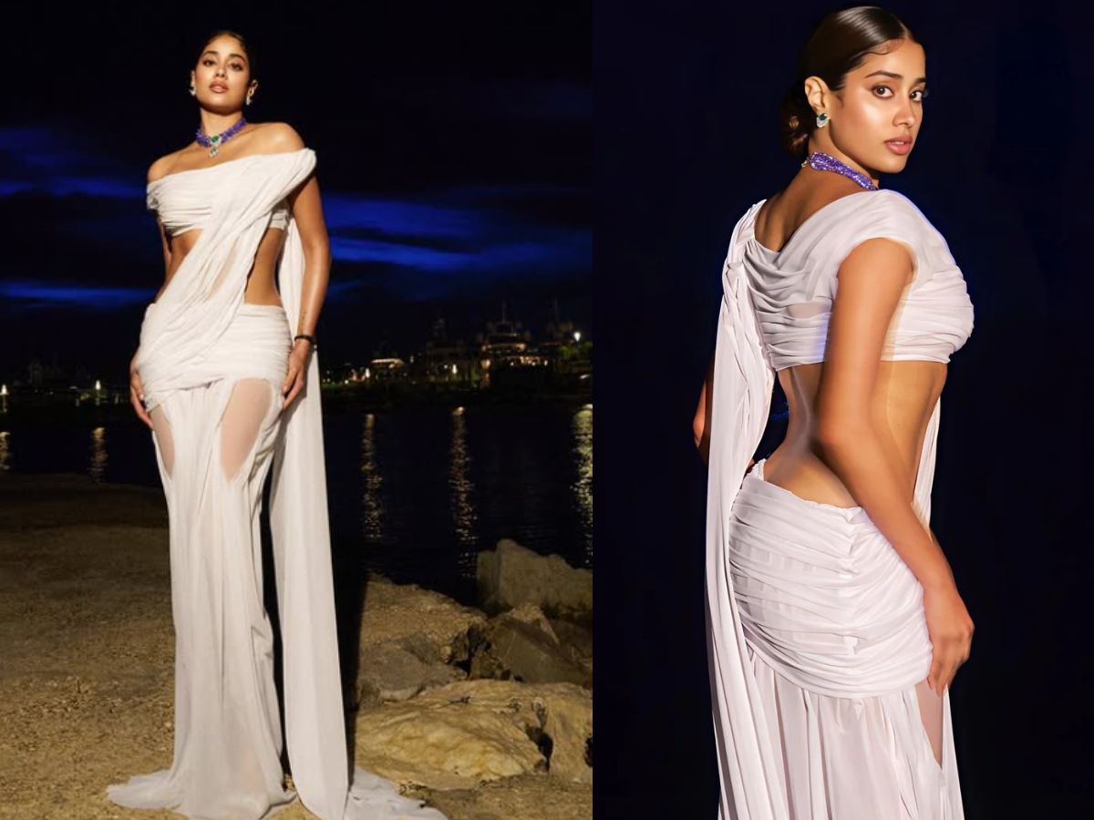 Janhvi Kapoor in White Saree