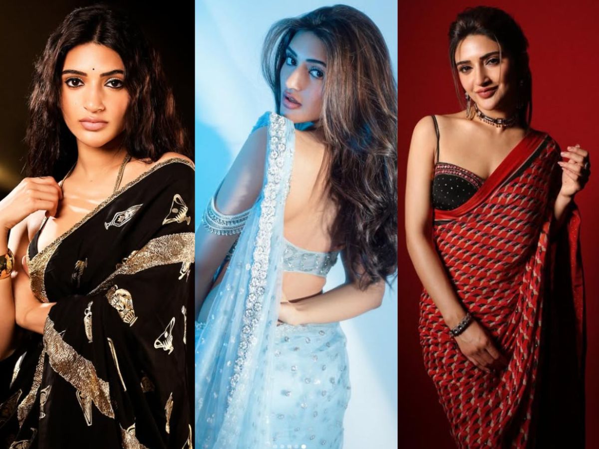 Sreeleela Hot & Sexy Saree Looks