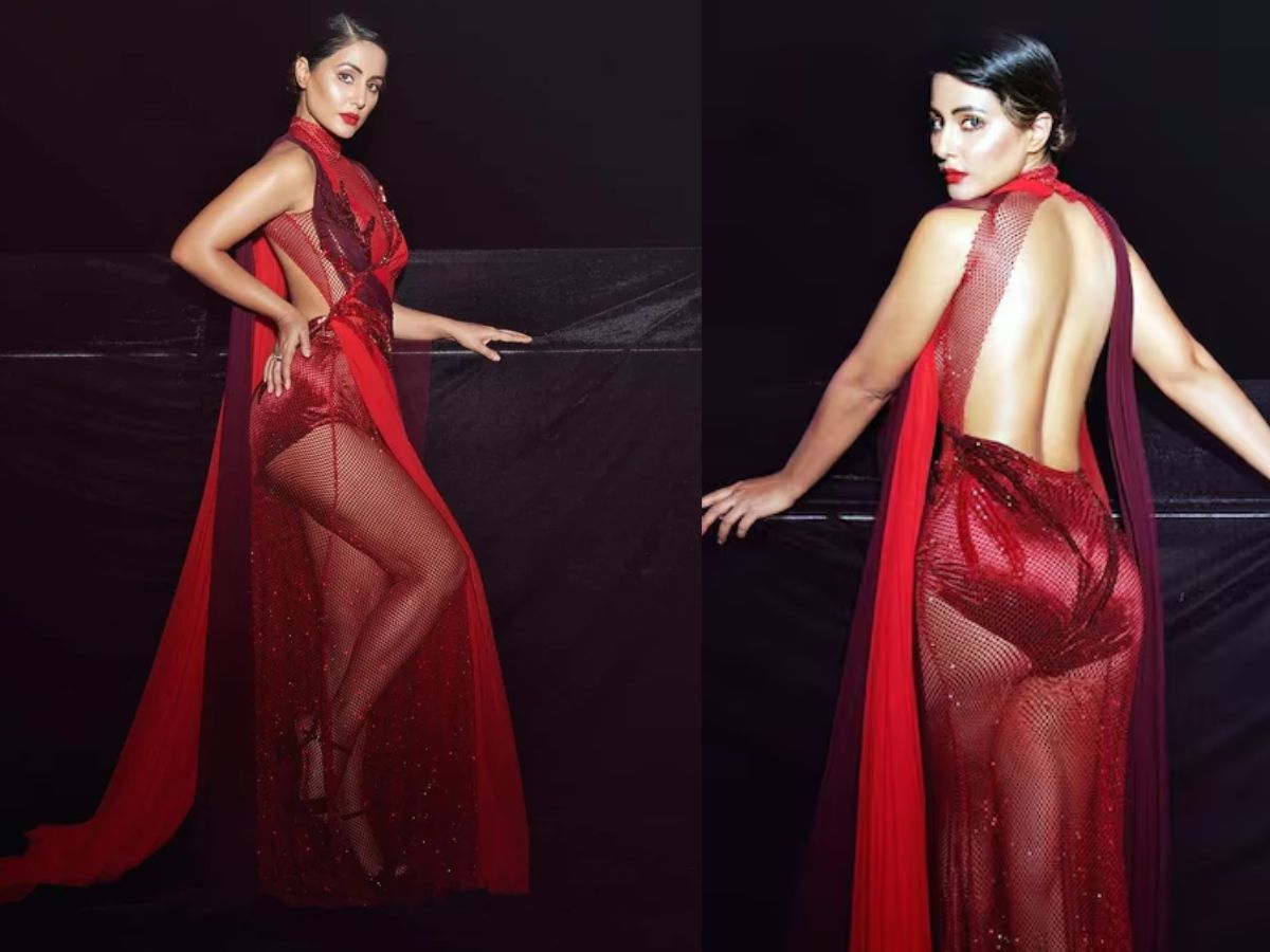 Hina Khan in Red Gown