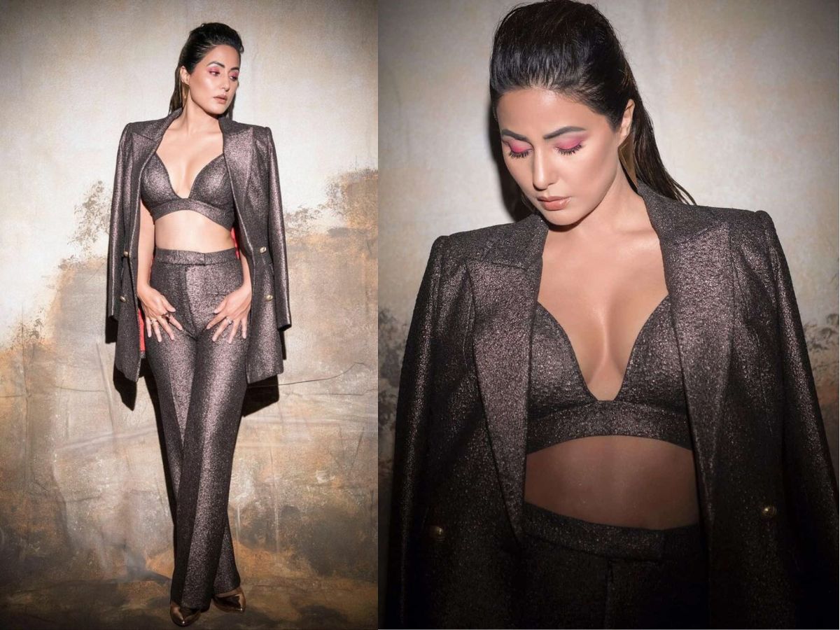 Hina Khan in Power Suit