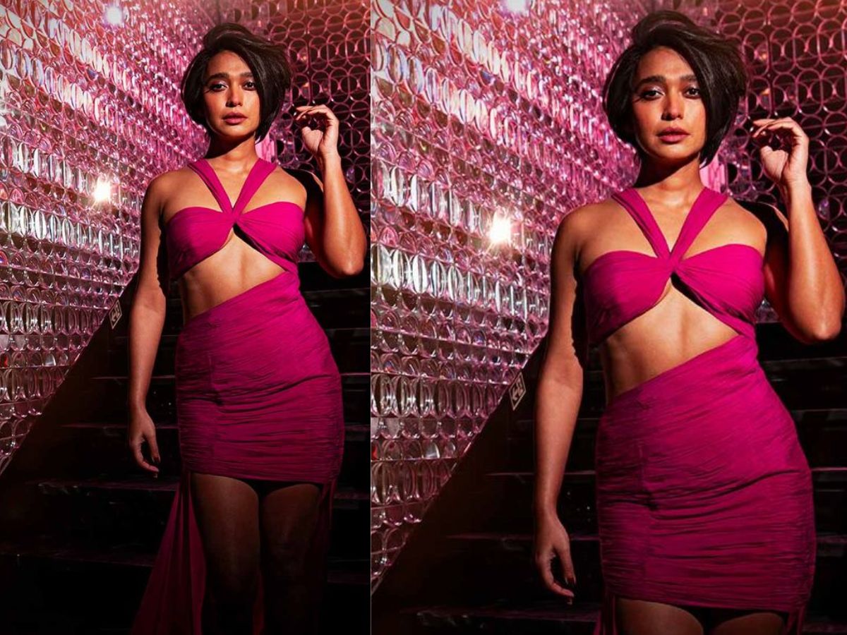 Sayani Gupta in Hot Pink Mini Dress