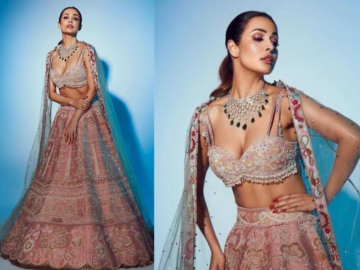 Malaika Arora in Pastel Lehenga