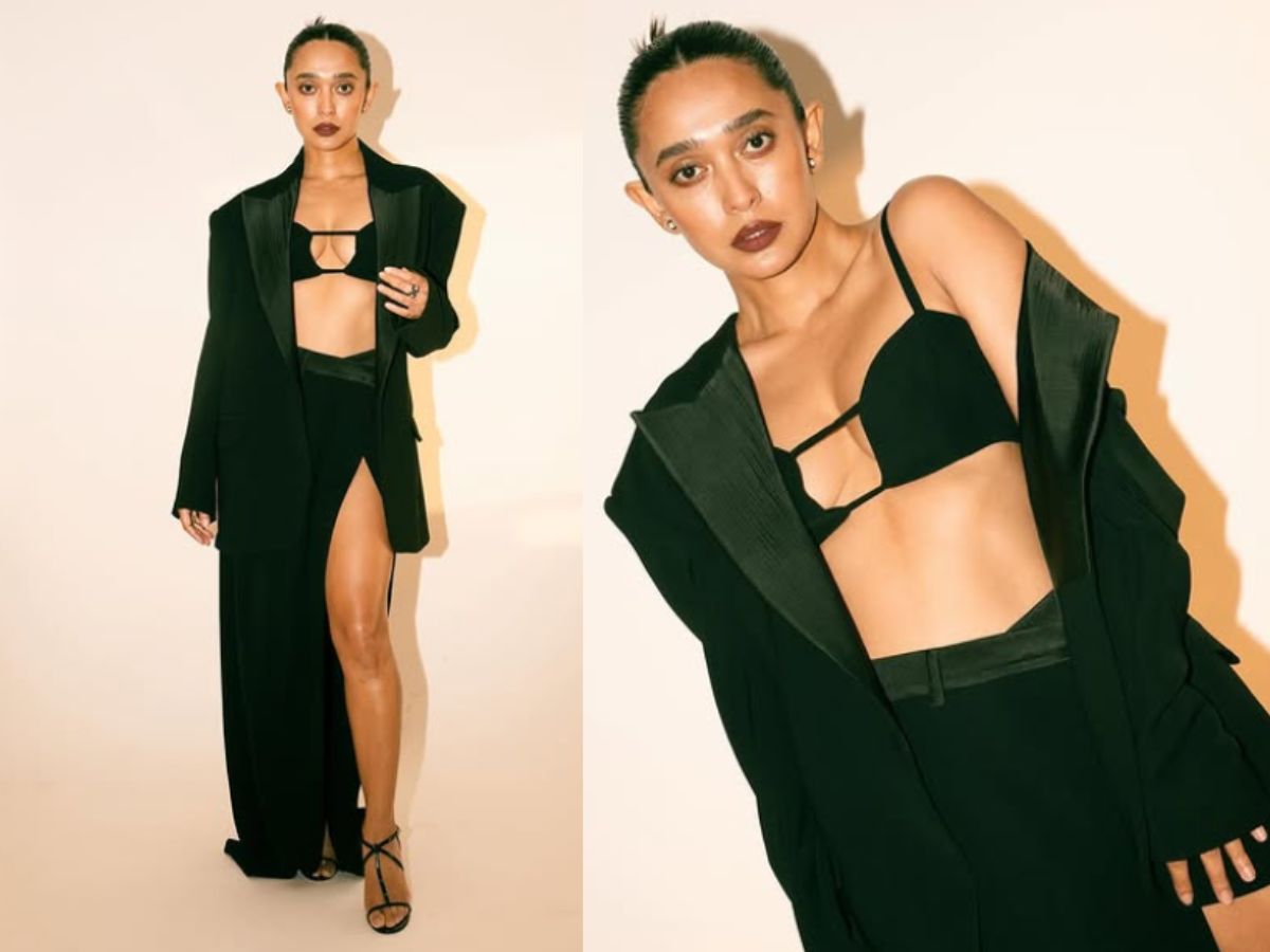 Sayani Gupta in Black Dress