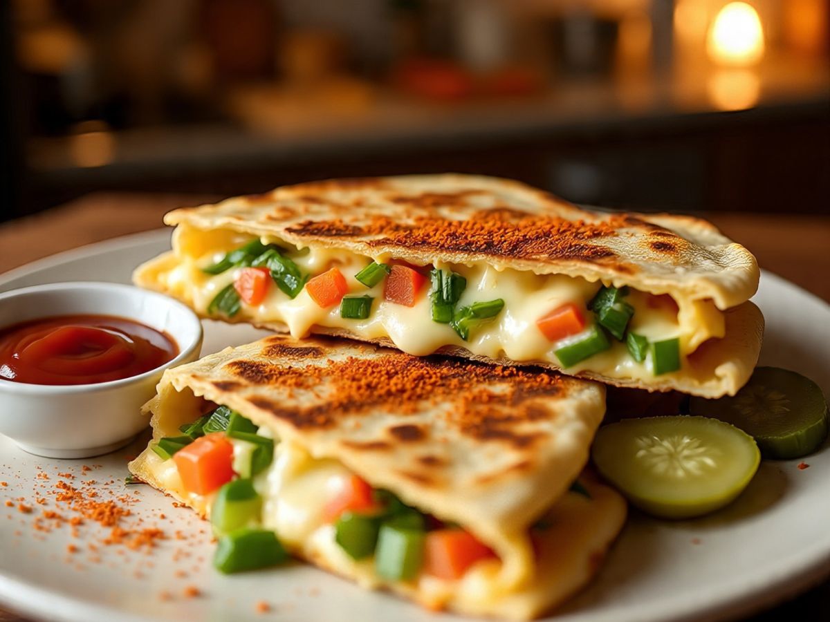 Grilled Cheese Roti Quesadilla