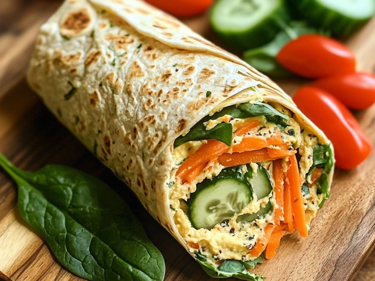 Hummus Veggie Wrap
