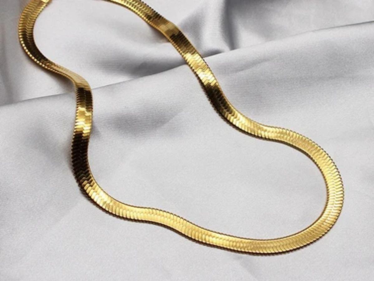 Herringbone Gold Chain