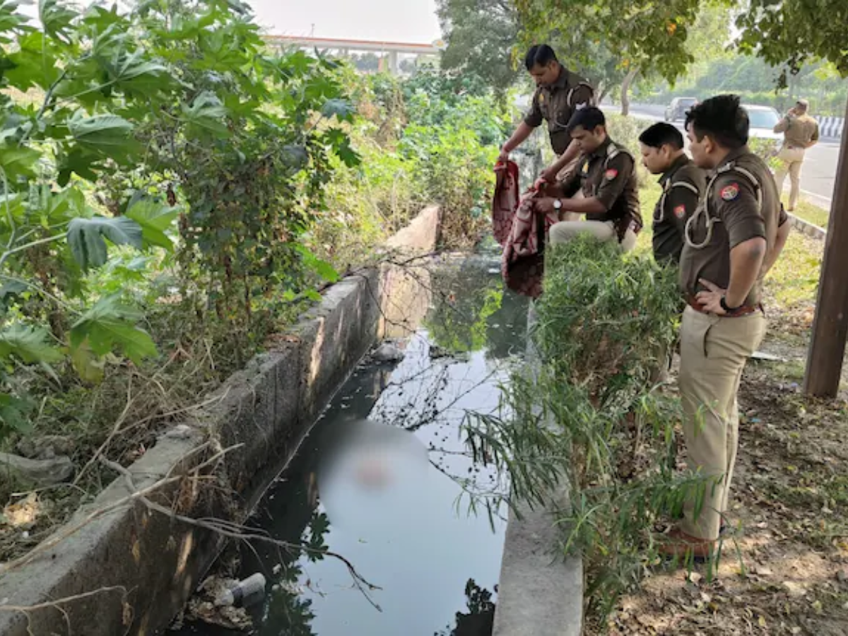 A headless and naked body of a woman has been found in a drain in a posh locality in Noida (PHOTO: X)