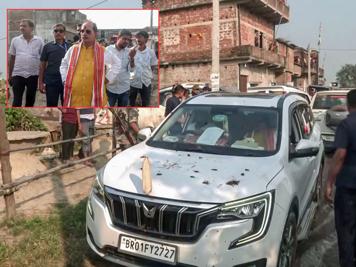 Bihar Polls: ECI Orders Action After Stones, Slippers Hurled At Deputy CM Vijay Sinha’s Convoy