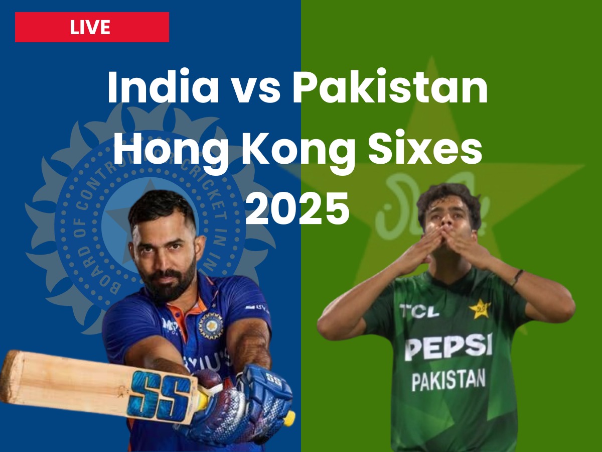 PAK:41/1(3) VS IND:86/4(6) | India vs Pakistan Live Cricket Score, Hong Kong Sixes 2025: India won by 2 runs (DLS Method), Robin Uthappa’s 28 takes India to 86/4