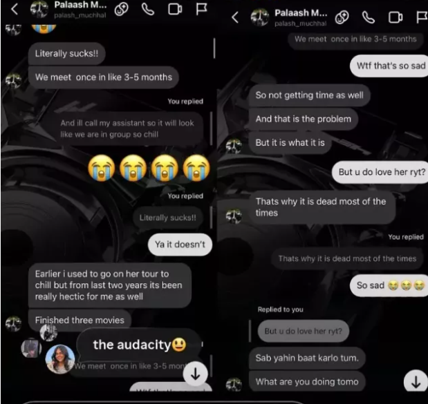 ‘It Is Dead Most Of The Times’: Palash Muchhal Once Dropped A Hint To His Rumoured Lover About His Relationship Status With Smriti Mandhana, Read Leaked Chat Here