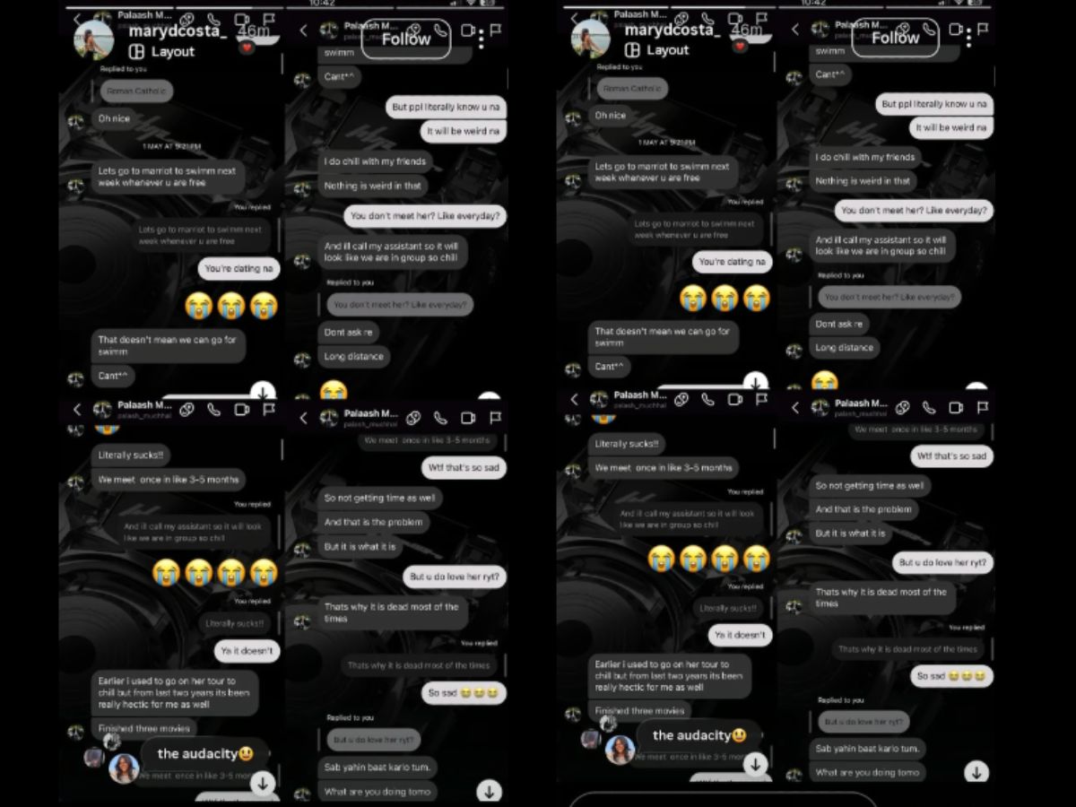 Did Palash Muchhal Cheat On Smriti Mandhana Ahead Of Wedding? Viral Chat Sparks Buzz