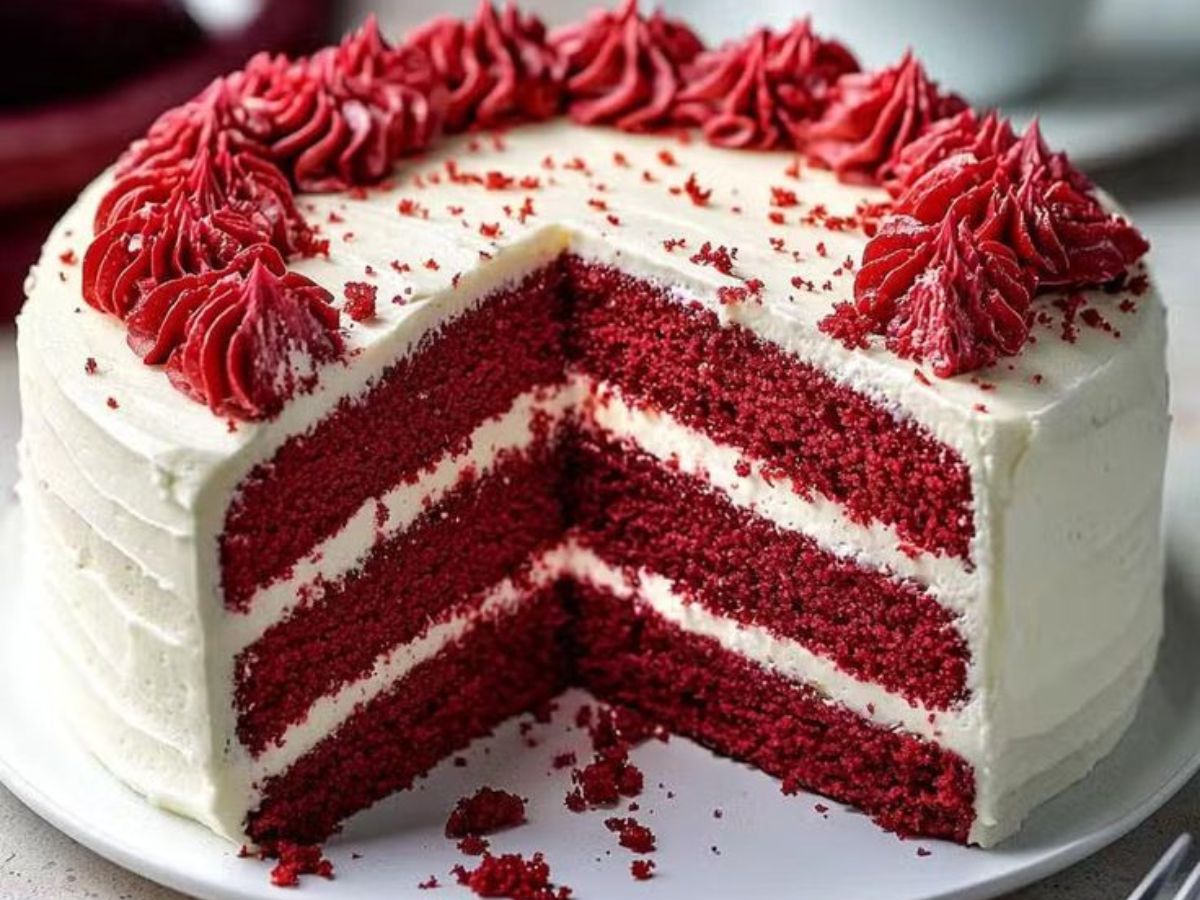 Red Velvet Christmas Cake