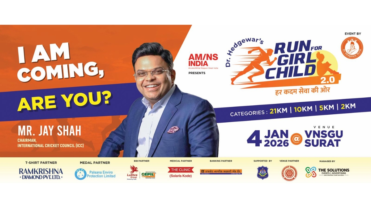 Second Edition of ‘Run for Girl Child’ to Be Held in Surat on January 4 for the Upliftment of Girls