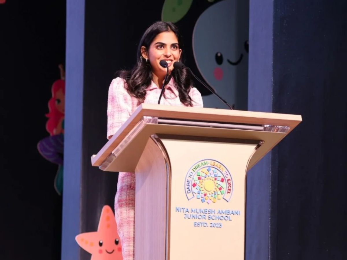 Isha Ambani’s Stage Speech