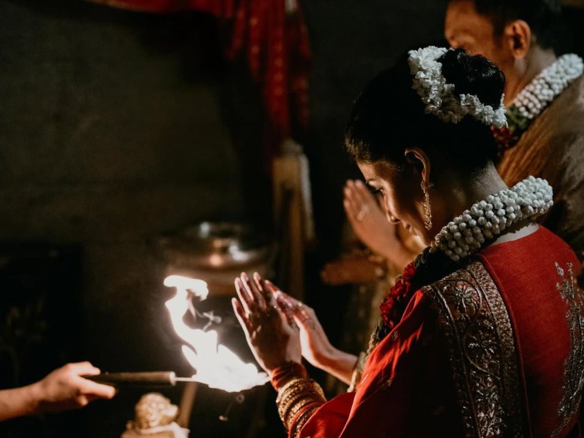 Couple followed Traditions