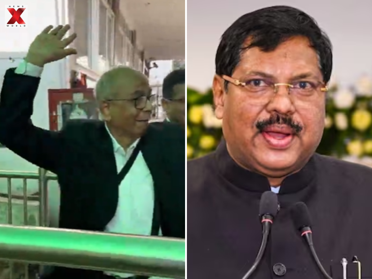 Lawyer Rakesh Kishore who threw shoe at ex-CJI BR Gavai attacked with slippers in Delhi court