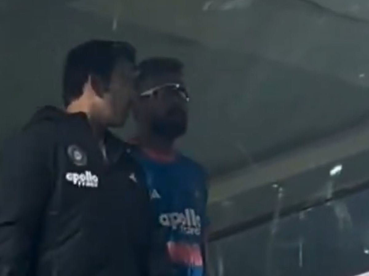 Gautam Gambhir with Hardik Pandya