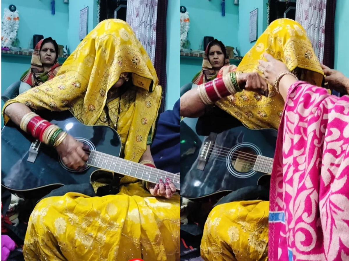 ‘If Covering Woman’s Talent Had A Face’: Super Talented Bride Sings ‘Ek Din Aap’ On Guitar But In-Laws Only Care About Her ‘Ghunghat’