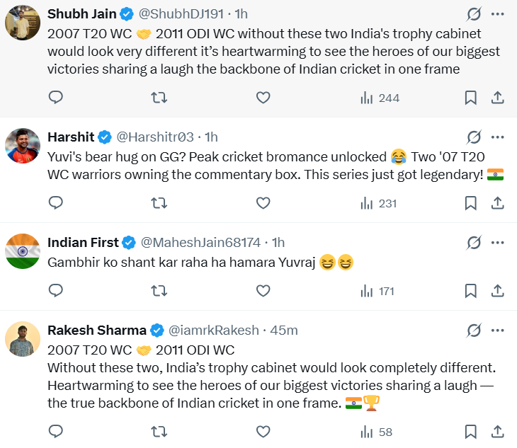 peak-cricket-bromance-unlocked-say-fans-as-yuvraj-singh-spotted-having-a-fun-moment-with-gautam-gambhir-just-like-the-old-days-see-pics ‘Peak Cricket Bromance Unlocked,’ Say Fans As Yuvraj Singh Spotted Having A Fun Moment With Gautam Gambhir Just Like The Old Days, See Pics!