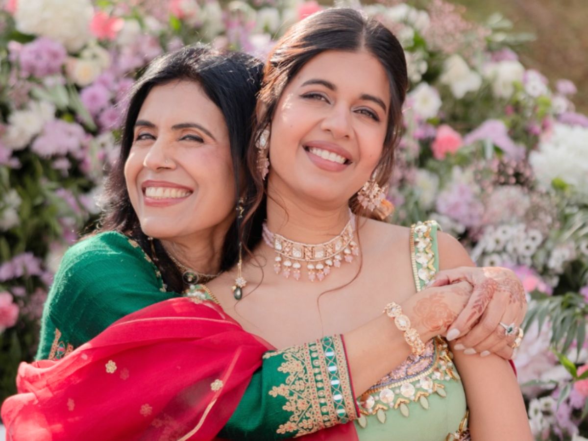 A warm embrace and radiant smiles