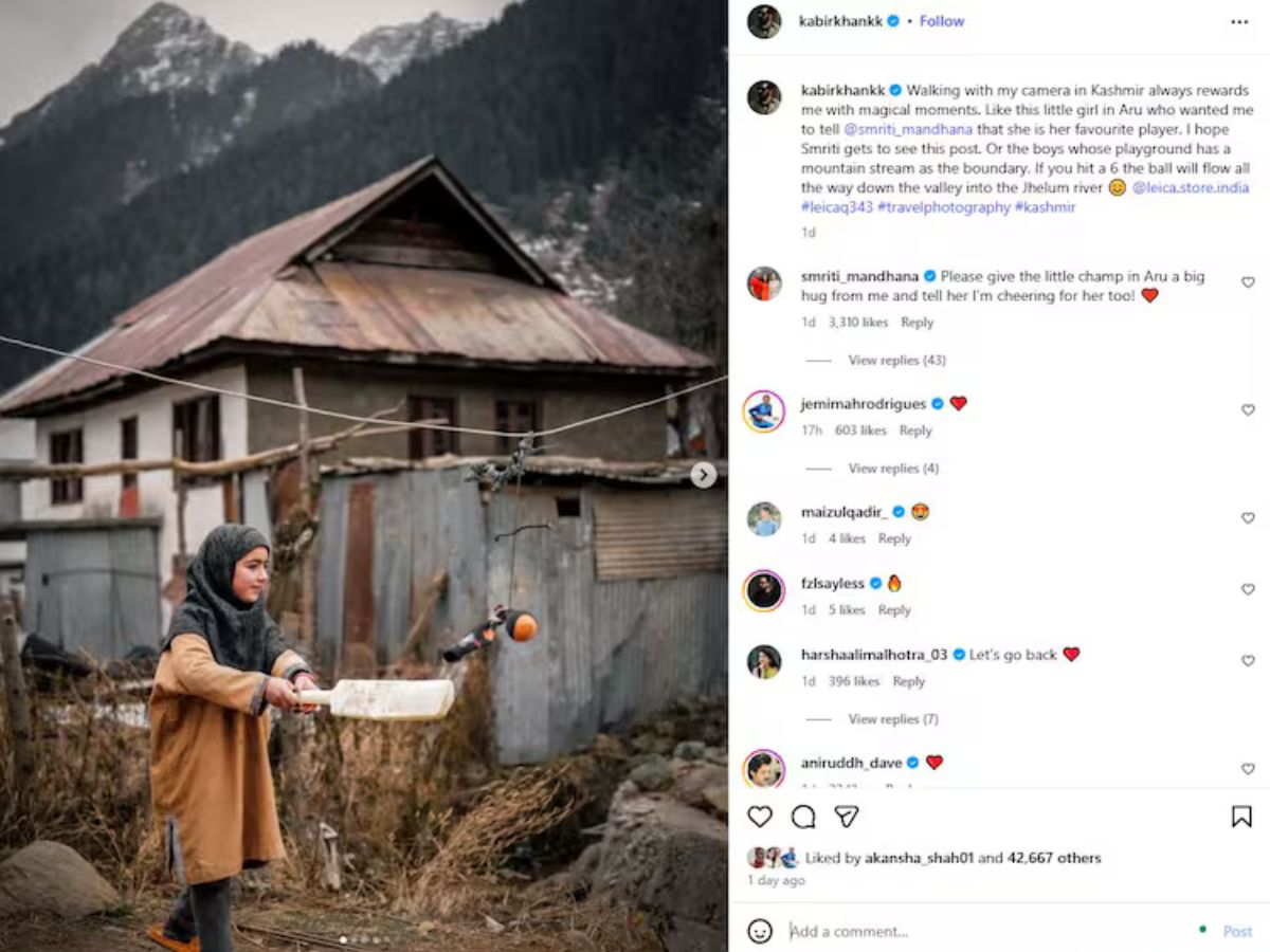 ‘Please Give The Little Champ A Big Hug…’: Smriti Mandhana’s Heartfelt Reply To Young Kashmiri Fangirl Wins Hearts