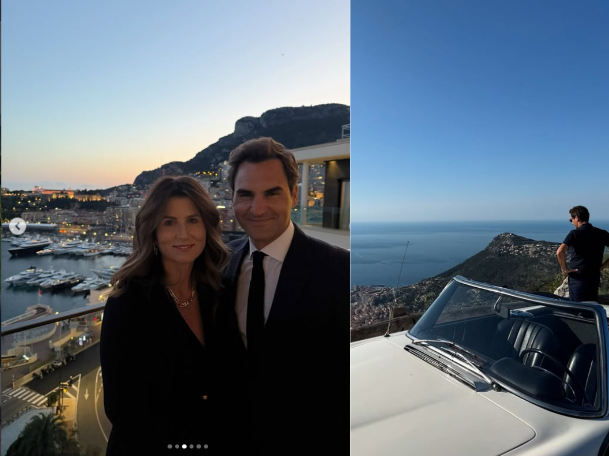 Roger Federer Enjoyed a Spring Holiday in Monaco