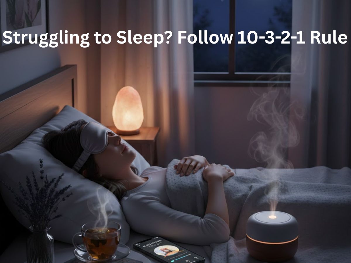 What is the 10-3-2-1 trick to sleep better?