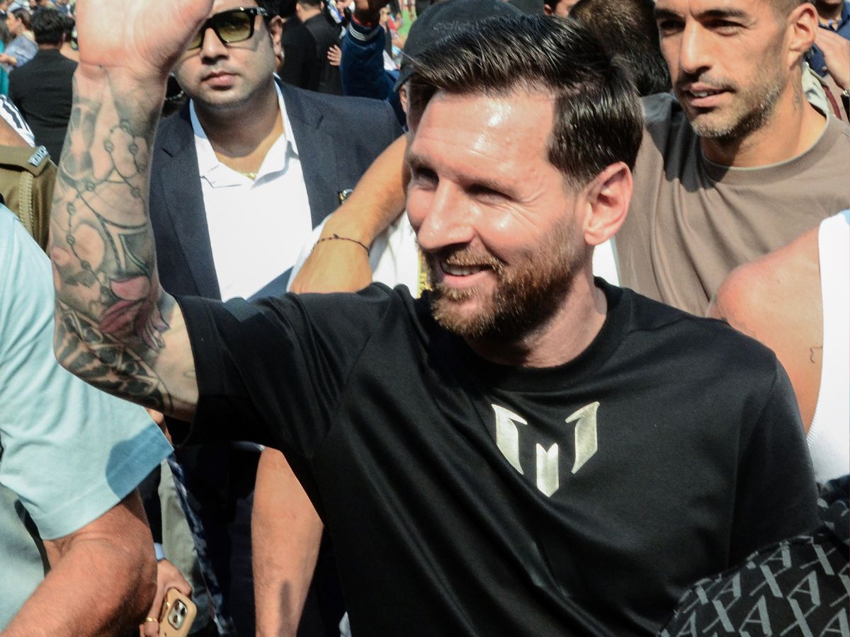 Messi Touches Down In India Amid Massive Fan Frenzy