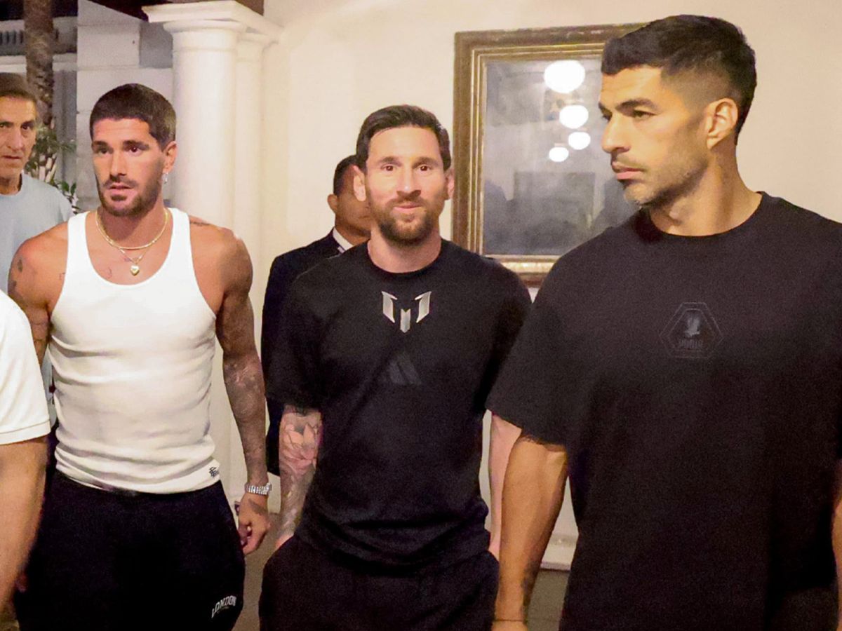 Star Trio Attend Exhibition Match At Packed Stadium