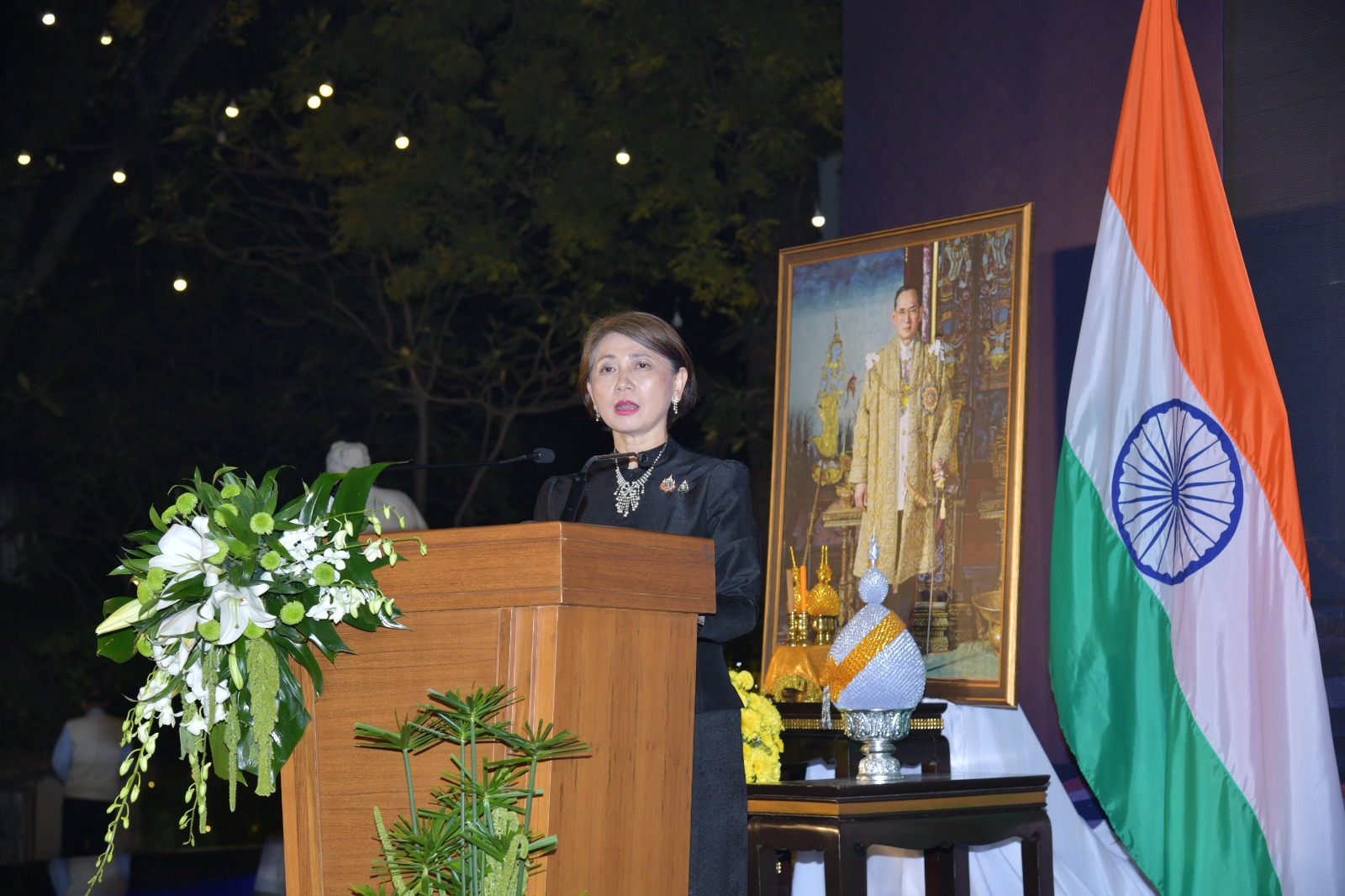 ties-elevated-to-strategic-partnership-thailand-seeks-indias-support-to-join-brics Thangsumphant, Ambassador of the Kingdom of Thailand to the Republic of India, speaks on the occasion of the Birthday Anniversary of His Majesty King Bhumibol Adulyadej The Great, the National Day of the Kingdom of Thailand, and Thailand’s Father’s Day, at a reception hosted by the Thai Embassy on December 3, 2025.